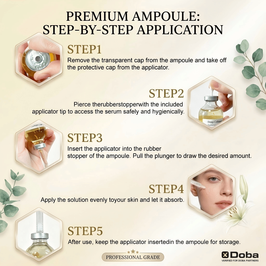 Deep Collagen Peptide Intensive Ampoule 40ml (1.35 fl.oz) - Advanced Hydrating Skin Serum, US Stock - by Doba