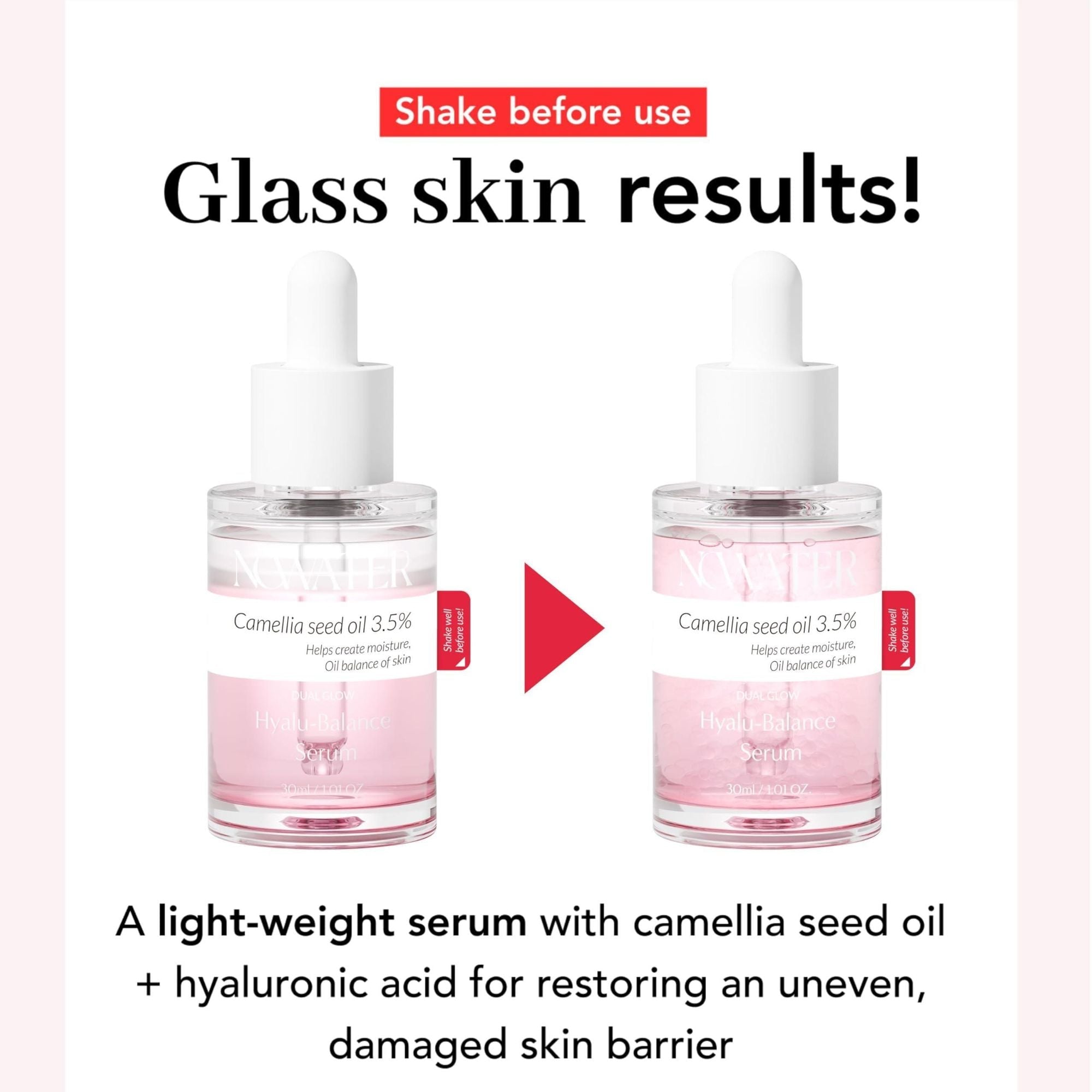Dual Glow Hyalu balance Serum Hyaluronic Acid Serum Perfect Balance of Moisture Oil for Glass Skin Korean Skin Care for face 1.01 fl.oz - by Doba